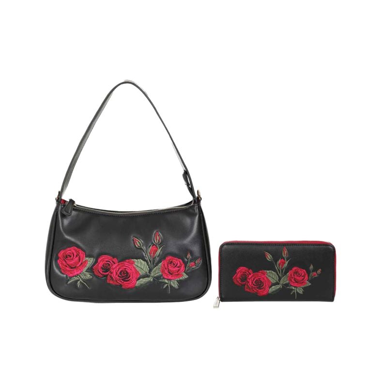 Sac à main  de Banned Retro - Rose Garden - Package - pour Femme - noir/rouge - Banned Retro
