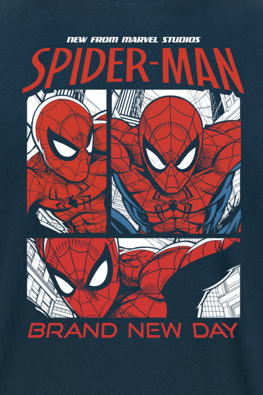 T-Shirt Manches courtes Disney de Spider-Man - New Comics Pose - S à XXL - pour Homme - marine - Spider-Man - View 2