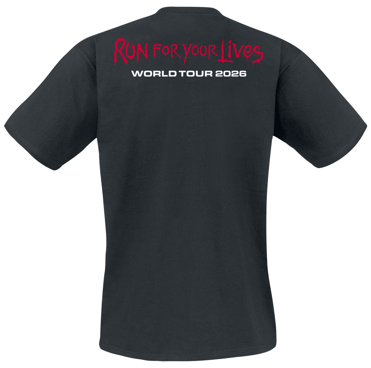 T-Shirt Manches courtes  de Iron Maiden - Run For Your Lives - S à 5XL - pour Homme - noir - Iron Maiden - View 2
