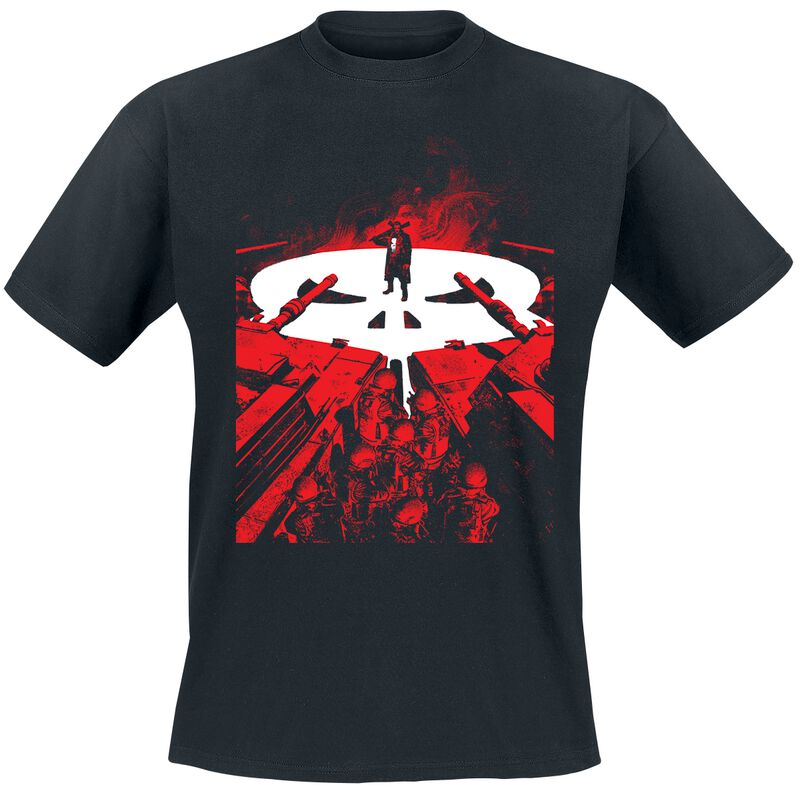 T-Shirt Manches courtes Disney de The Punisher - Stand Off - S à XXL - pour Homme - noir - The Punisher