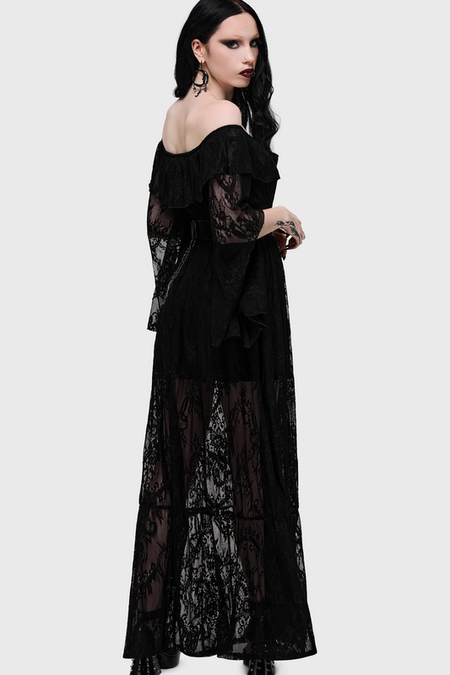 Robe longue Gothic de Killstar - Veil Of Dawn - Twilight Seraph Maxi Dress - XS à 4XL - pour Femme - noir - Killstar - View 2