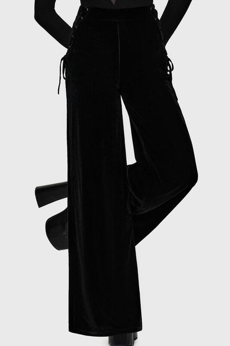 Pantalon en toile Gothic de Killstar - Veil Of Dawn - Hellverina Trousers - XS à 4XL - pour Femme - noir - Killstar