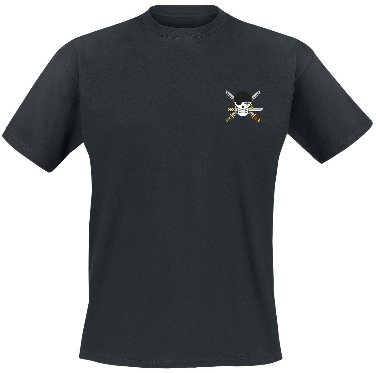 T-Shirt Manches courtes  de One Piece - Wanted Zoro - M à XXL - pour Homme - noir - One Piece - View 2
