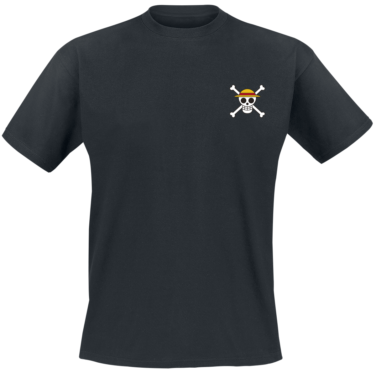 T-Shirt Manches courtes  de One Piece - Monkey D. Luffy - M à XXL - pour Homme - noir - One Piece - View 2