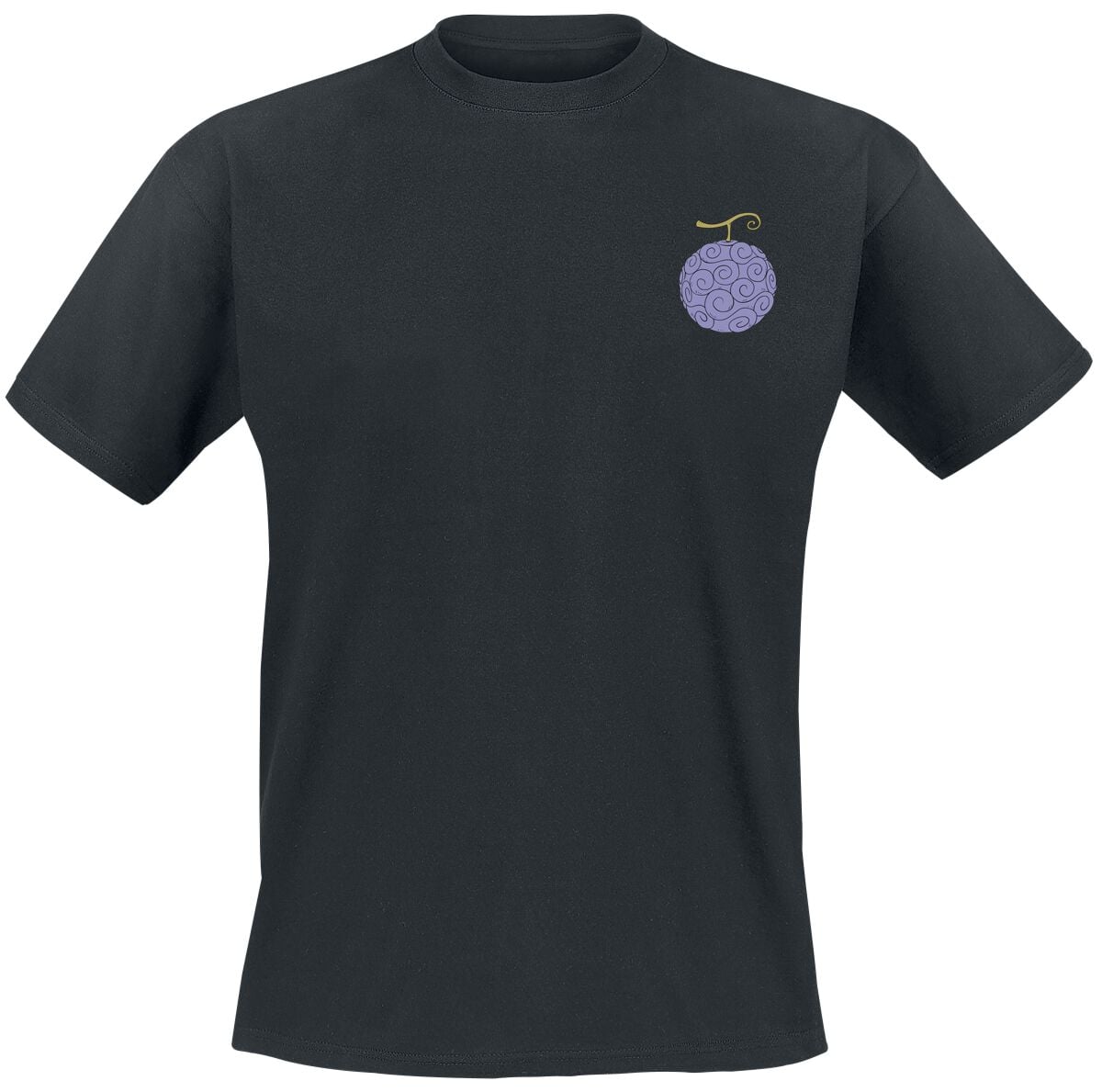 T-Shirt Manches courtes  de One Piece - Gum-Gum Teufelsfrucht - S à XXL - pour Homme - noir - One Piece