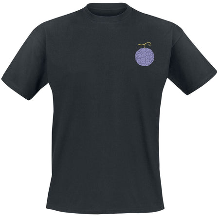 T-Shirt Manches courtes  de One Piece - Gum-Gum Teufelsfrucht - S à XXL - pour Homme - noir - One Piece