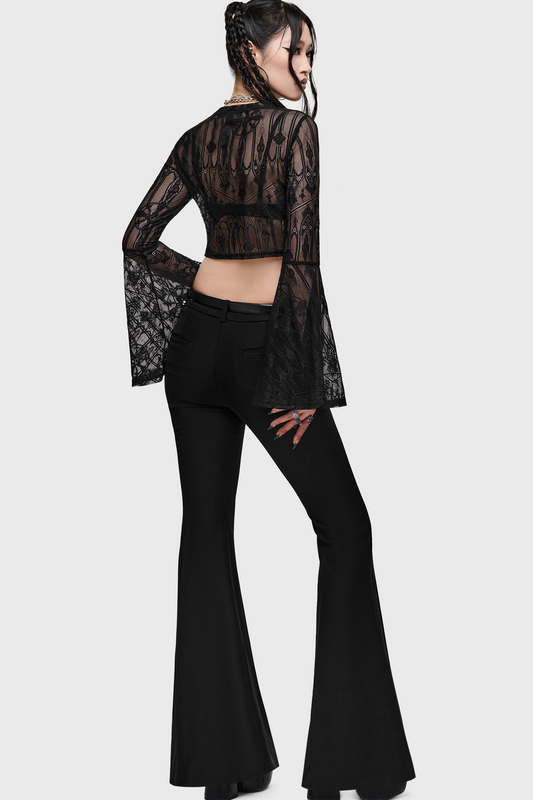 Chemisier Gothic de Killstar - Cathedral Gardens - Cathedra Top (Black) - XS à 4XL - pour Femme - noir - Killstar - View 2