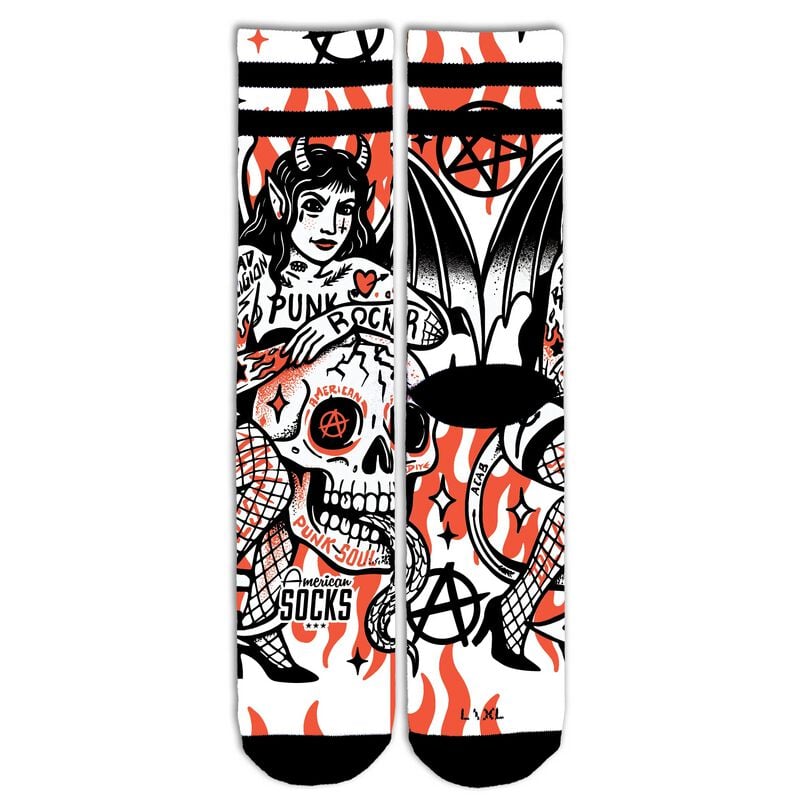 Chaussettes  de American Socks - Devil's Muse - Mid High - S-M à L-XL - pour Unisexe - multicolore - American Socks