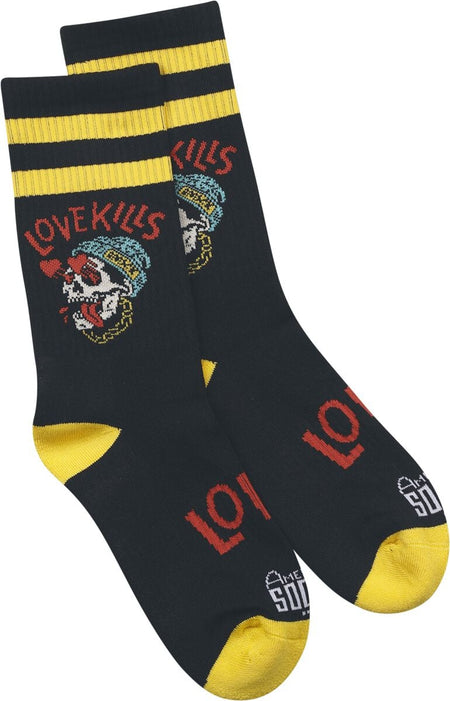 Chaussettes  de American Socks - Love Kills - Mid High - Standard - pour Unisexe - noir - American Socks