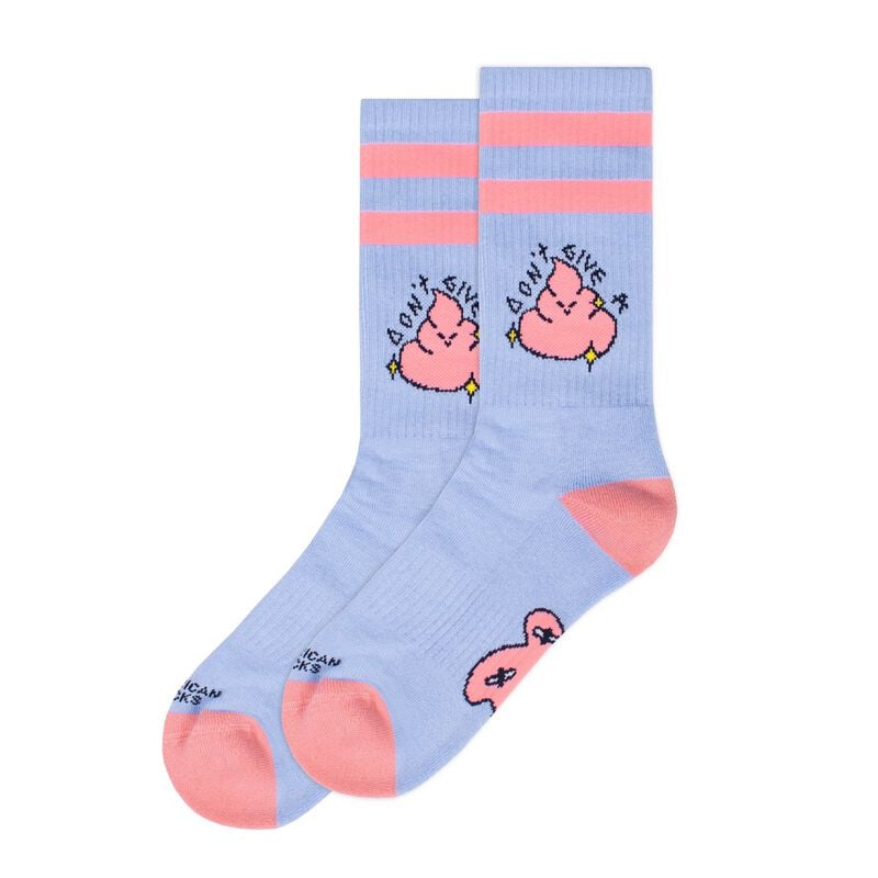 Chaussettes  de American Socks - Don't give a shit - Mid High - Standard - pour Unisexe - bleu clair - American Socks