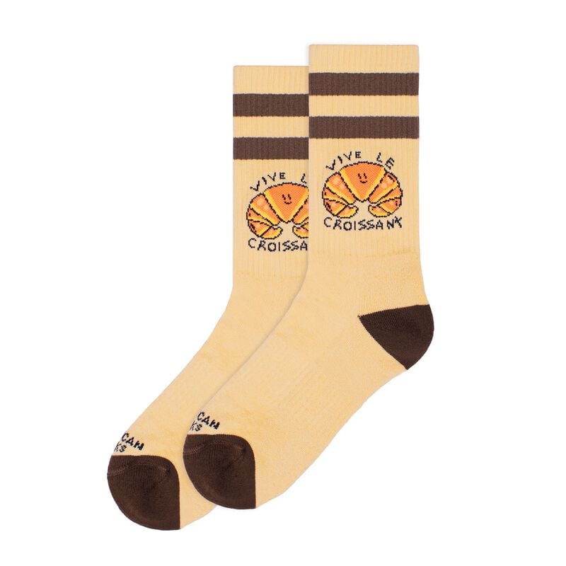 Chaussettes  de American Socks - Vive le Croissant - Mid High - Standard - pour Unisexe - beige - American Socks