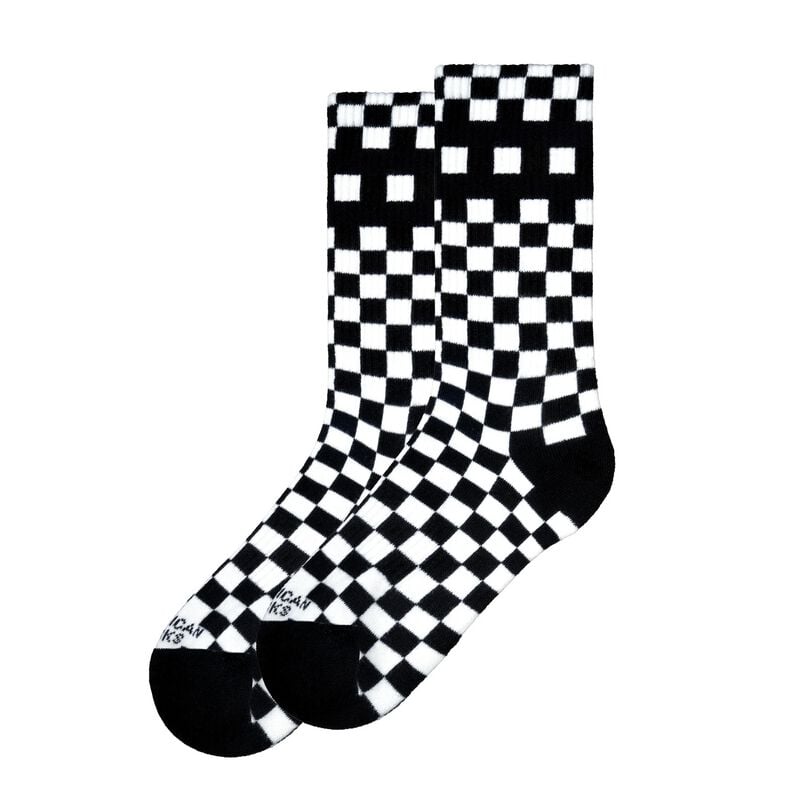 Chaussettes  de American Socks - Checkerboard B/W - Mid High - Standard - pour Unisexe - noir/blanc - American Socks