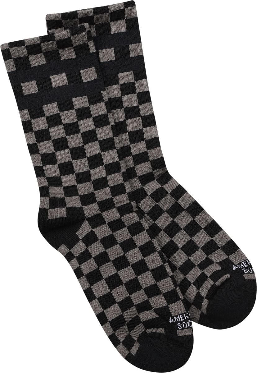 Chaussettes  de American Socks - Checkerboard B/G - Mid High - Standard - pour Unisexe - noir/gris - American Socks