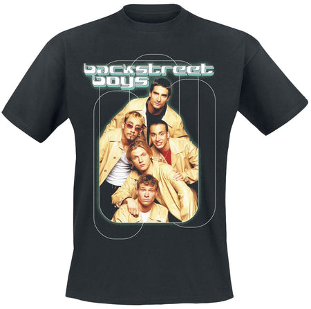 T-Shirt Manches courtes  de Backstreet Boys - Retro Green - L à XXL - pour Homme - noir - Backstreet Boys
