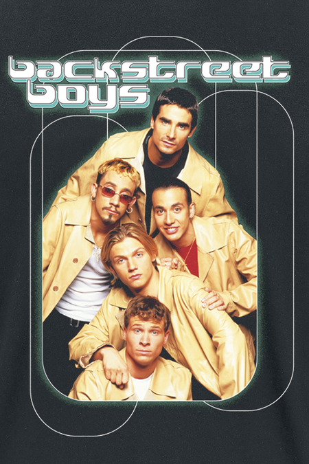 T-Shirt Manches courtes  de Backstreet Boys - Retro Green - S à 3XL - pour Homme - noir - Backstreet Boys - View 2