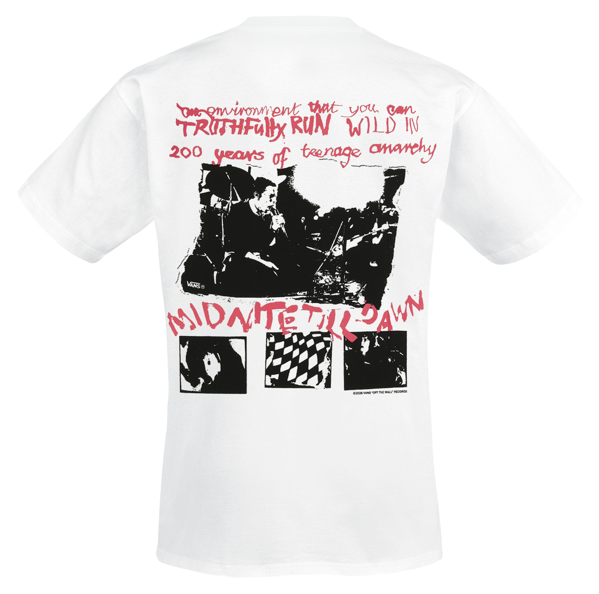 T-Shirt Manches courtes  de Vans - Sex Pistols Run Wild on the Green SS Tee - S à XXL - pour Homme - blanc - Vans - View 2