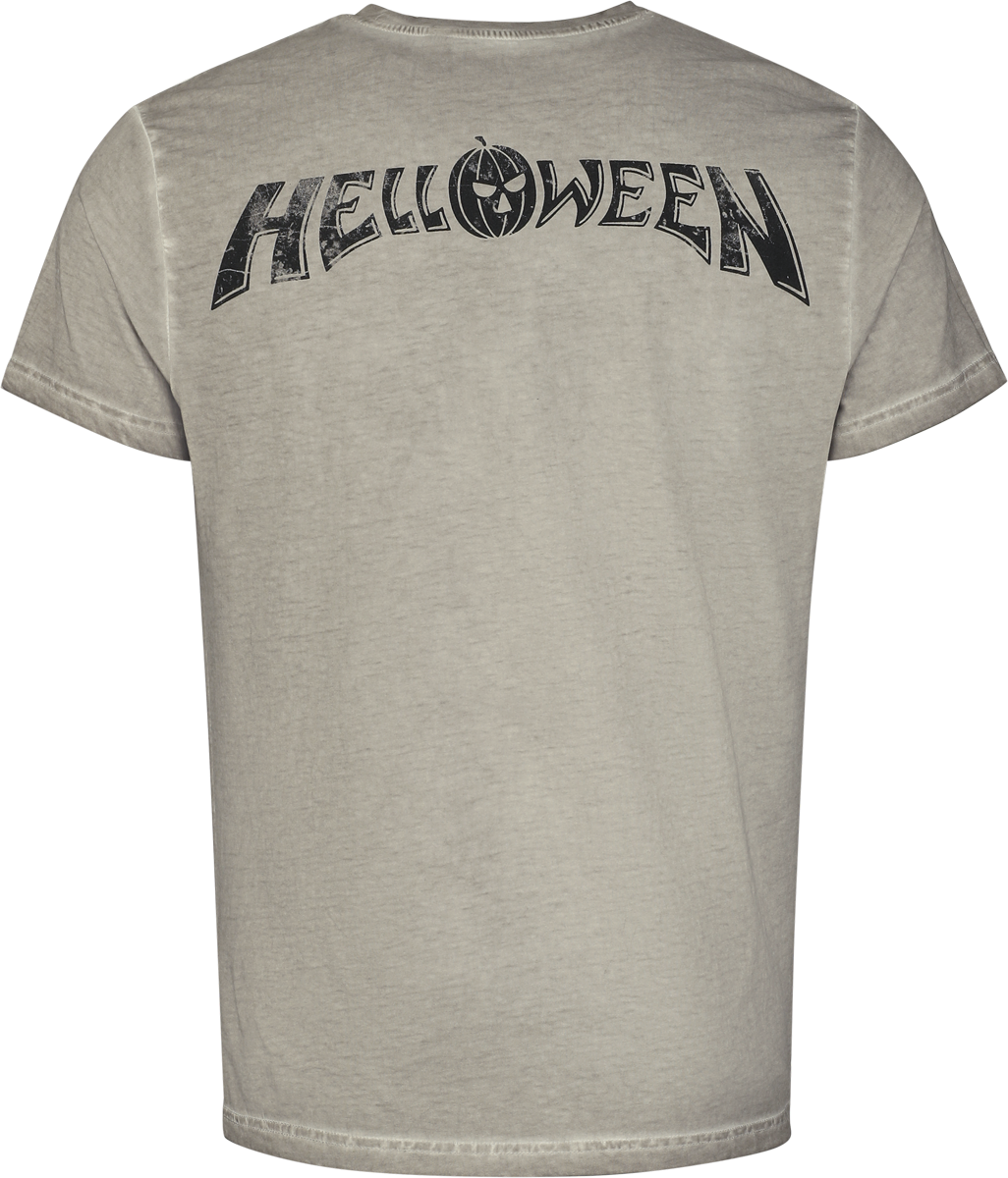 T-Shirt Manches courtes  de Helloween - Broken Pumkin - S à 3XL - pour Homme - gris - Helloween - View 2
