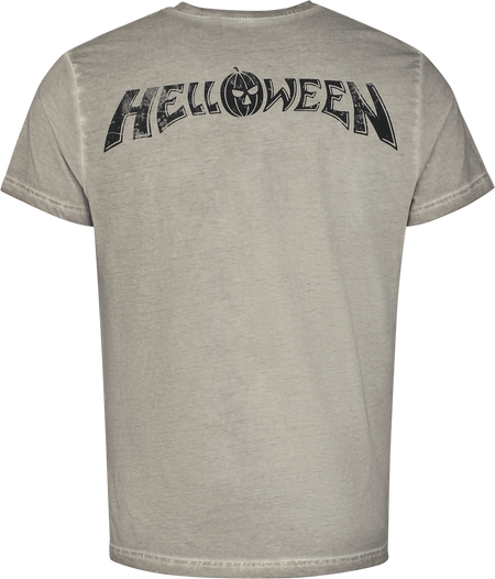 T-Shirt Manches courtes  de Helloween - Broken Pumkin - S à 3XL - pour Homme - gris - Helloween - View 2