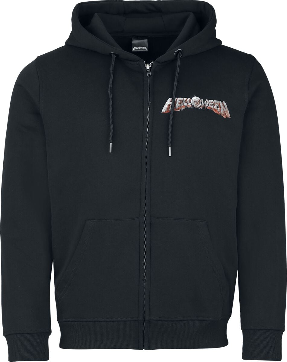Sweat-shirt zippé à capuche  de Helloween - Shadow Pumpkin - S à XXL - pour Homme - noir - Helloween