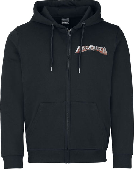 Sweat-shirt zippé à capuche  de Helloween - Shadow Pumpkin - S à XXL - pour Homme - noir - Helloween