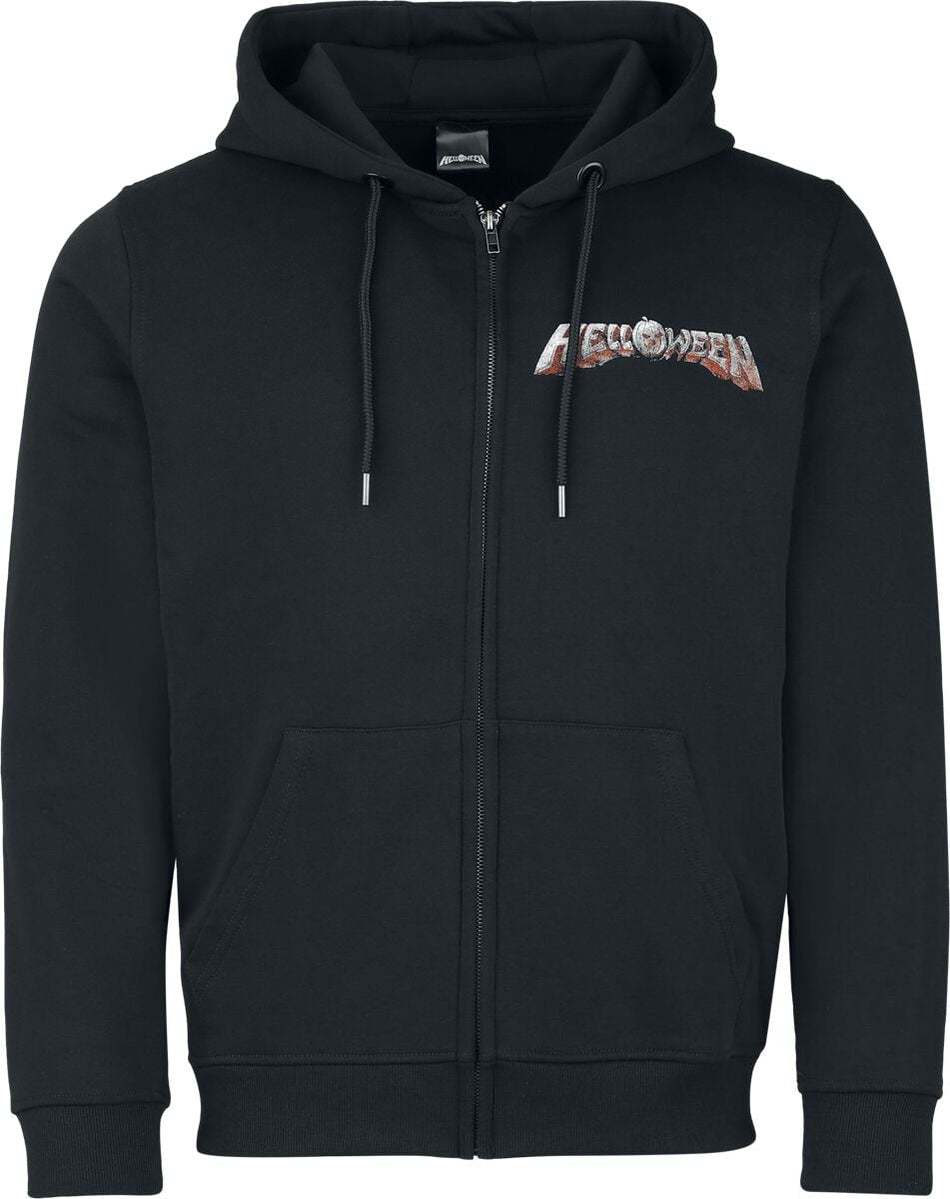 Sweat-shirt zippé à capuche  de Helloween - Shadow Pumpkin - S à XXL - pour Homme - noir - Helloween