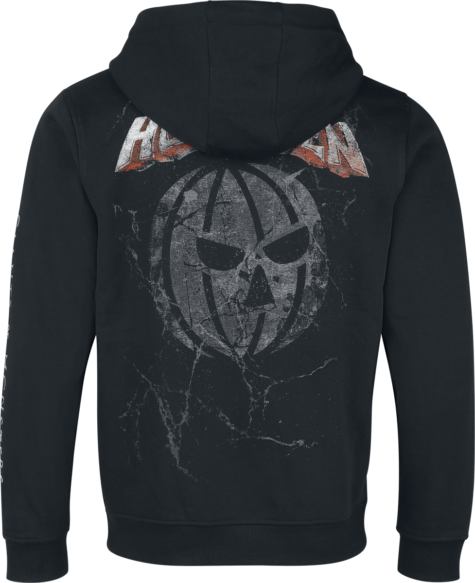 Sweat-shirt zippé à capuche  de Helloween - Shadow Pumpkin - S à XXL - pour Homme - noir - Helloween - View 2