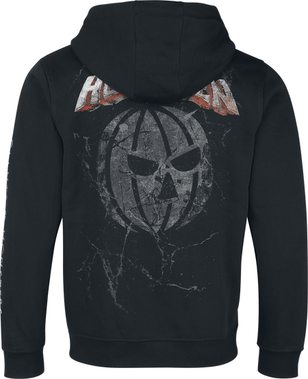 Sweat-shirt zippé à capuche  de Helloween - Shadow Pumpkin - S à XXL - pour Homme - noir - Helloween - View 2