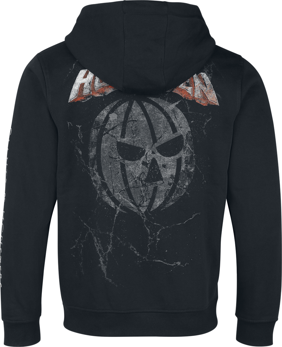Sweat-shirt zippé à capuche  de Helloween - Shadow Pumpkin - S à XXL - pour Homme - noir - Helloween - View 2