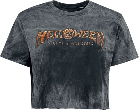 T-Shirt Manches courtes  de Helloween - Monsters Logo - S à 4XL - pour Femme - noir - Helloween