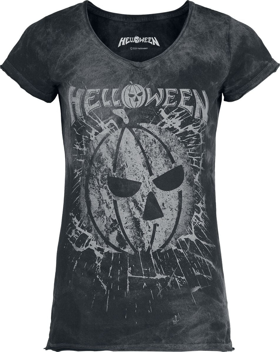 T-Shirt Manches courtes  de Helloween - Broken Pumkin - S à 4XL - pour Femme - noir - Helloween