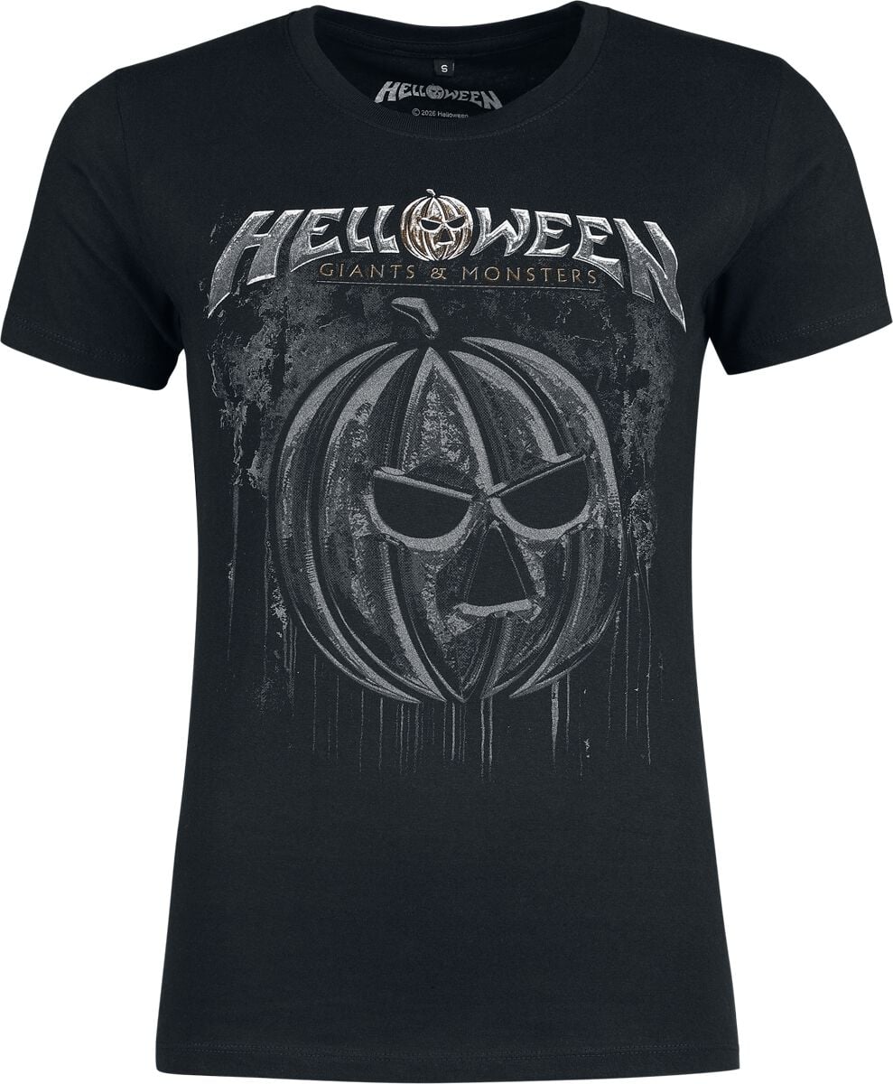 T-Shirt Manches courtes  de Helloween - Bloody Pumkin - S à 3XL - pour Femme - noir - Helloween
