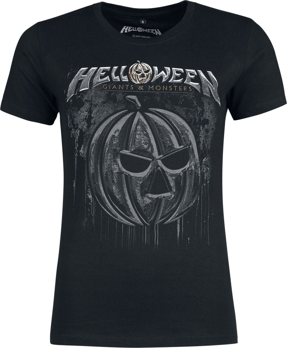 T-Shirt Manches courtes  de Helloween - Bloody Pumkin - S à 3XL - pour Femme - noir - Helloween