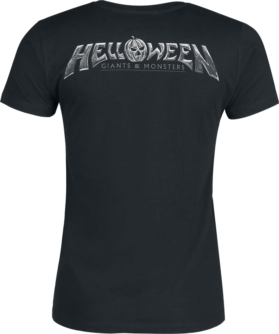 T-Shirt Manches courtes  de Helloween - Bloody Pumkin - S à 3XL - pour Femme - noir - Helloween - View 2