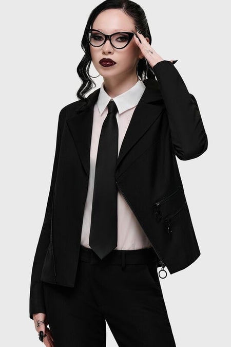 Blazer Gothic de KIHILIST by KILLSTAR - Witchmarked Blazer - XS à 4XL - pour Femme - noir - KIHILIST by KILLSTAR
