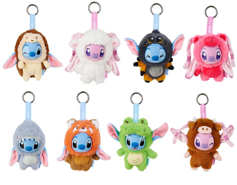 Porte-clefs Disney de Lilo & Stitch - YuYus Stitch & Angel - Pendentif Peluche en Vinyle - pour Indifférent - multicolore - Lilo & Stitch