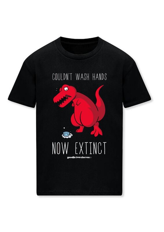 T-Shirt Manches courtes Fun de Goodie Two Sleeves - Couldn't Wash Hands - Now Extinct - M à 3XL - pour Homme - noir - Goodie Two Sleeves