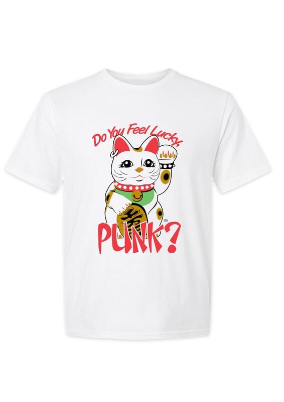 T-Shirt Manches courtes Fun de Goodie Two Sleeves - Lucky Punk - M à 3XL - pour Homme - blanc - Goodie Two Sleeves