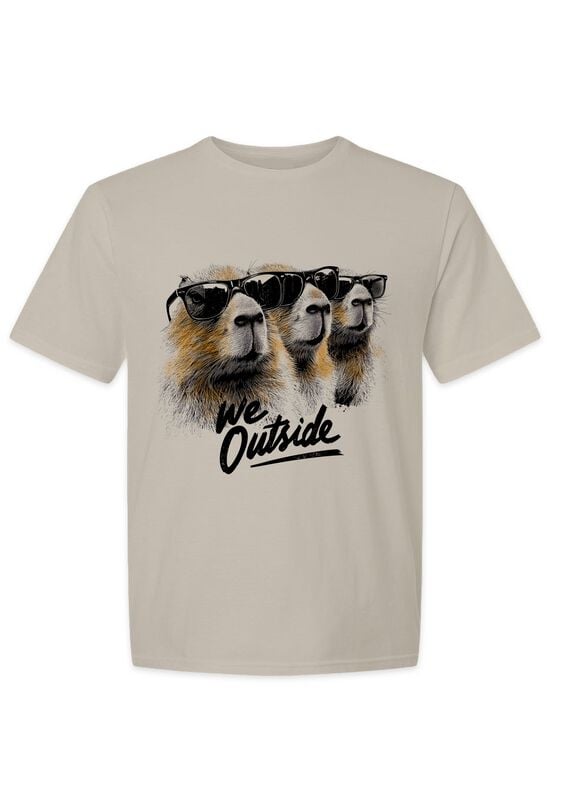 T-Shirt Manches courtes Fun de Goodie Two Sleeves - We Outside - M à 3XL - pour Homme - sable - Goodie Two Sleeves