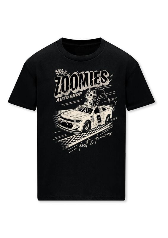 T-Shirt Manches courtes Fun de Goodie Two Sleeves - Nascat Zoomies - M à 3XL - pour Homme - noir - Goodie Two Sleeves