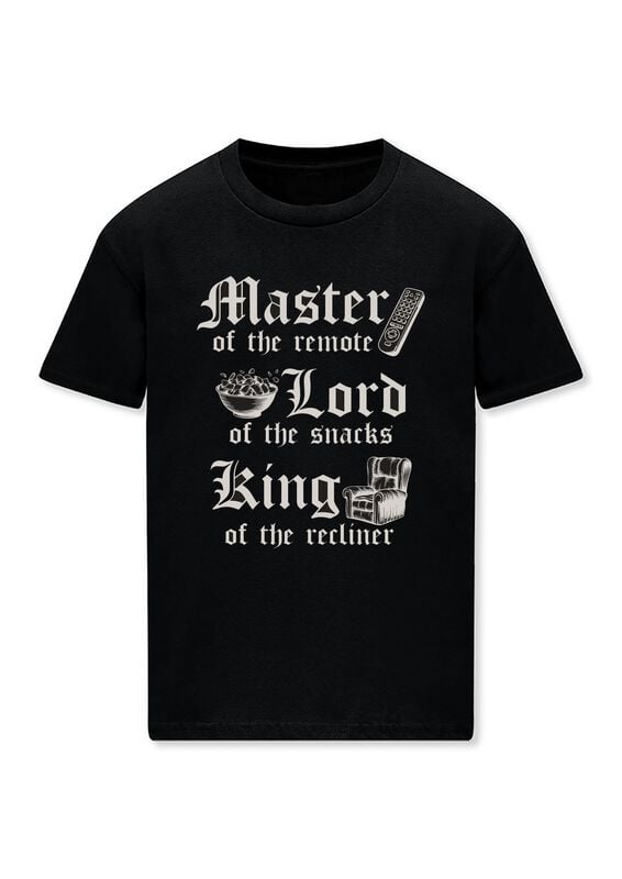 T-Shirt Manches courtes Fun de Goodie Two Sleeves - Master Of The Remote - M à 3XL - pour Homme - noir - Goodie Two Sleeves