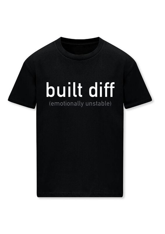 T-Shirt Manches courtes Fun de Goodie Two Sleeves - built diff - M à 3XL - pour Homme - noir - Goodie Two Sleeves