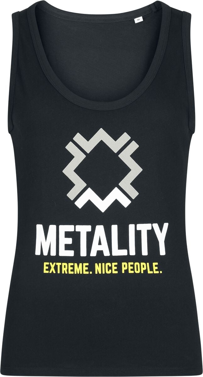 Top  de Metality - Girl-Top - S à XXL - pour Femme - noir - Metality