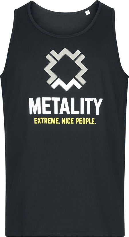 Top  de Metality - Herren-Tank Top - S à 3XL - pour Femme - noir - Metality