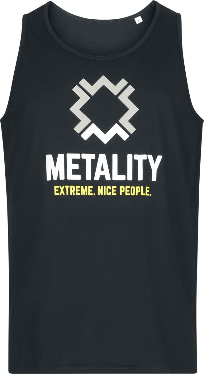 Top  de Metality - Herren-Tank Top - S à 3XL - pour Femme - noir - Metality