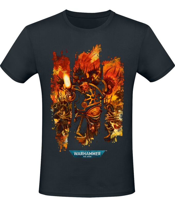 T-Shirt Manches courtes Gaming de Warhammer 40.000 - Hell - S à XXL - pour Homme - noir - Warhammer 40.000