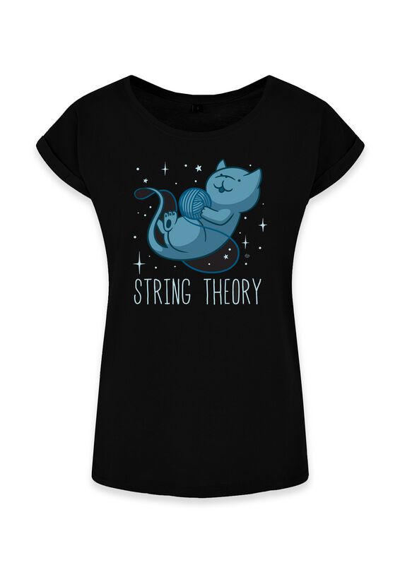 T-Shirt Manches courtes Fun de Goodie Two Sleeves - String Theory - S à XXL - pour Femme - noir - Goodie Two Sleeves