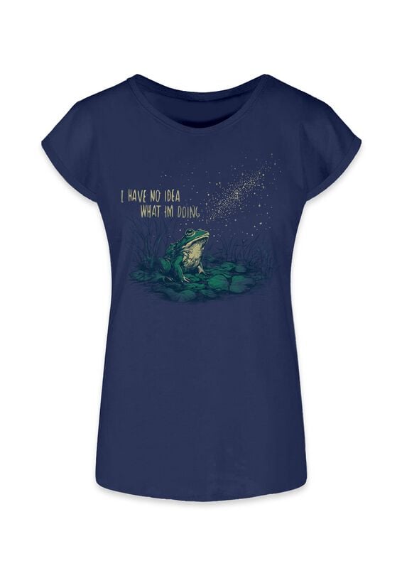T-Shirt Manches courtes Fun de Goodie Two Sleeves - I Have No Idea What I'm Doing - S à XL - pour Femme - marine - Goodie Two Sleeves