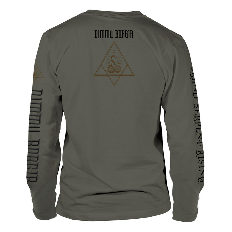 T-shirt manches longues  de Dimmu Borgir - Grand Serpent Rising - S à M - pour Homme - olive - Dimmu Borgir - View 2