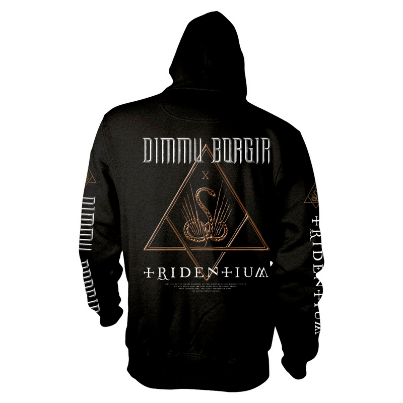 Sweat-shirt zippé à capuche  de Dimmu Borgir - Tridentium - S à XXL - pour Homme - noir - Dimmu Borgir - View 2