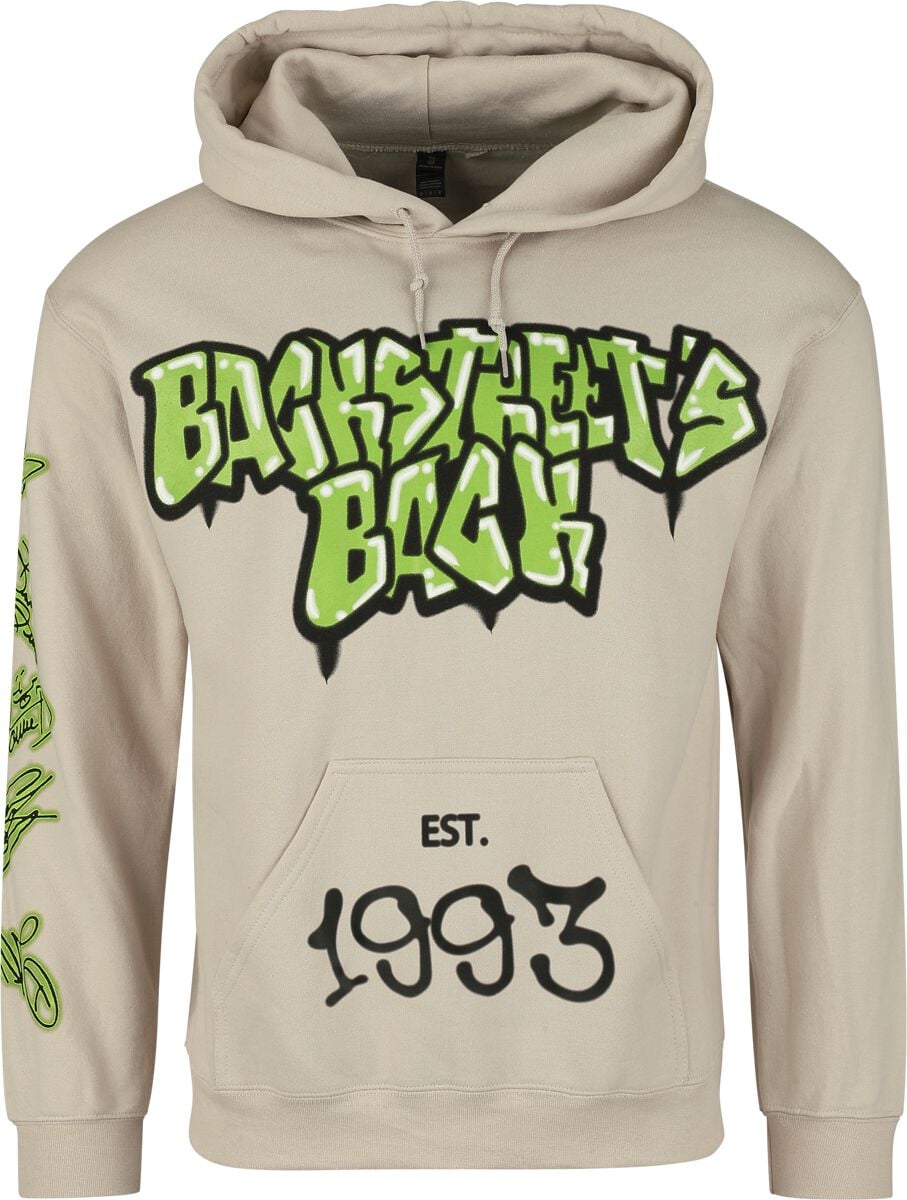 Sweat-shirt à capuche  de Backstreet Boys - Backstreets Back Alright - S à 3XL - pour Homme - sable - Backstreet Boys